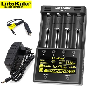 Liitokala Lii-500S Lii-402 Lii-S4 Lii-S2 Зарядно устройство За зареждане на 18650 18350 16340 10440 14500 26650 1.2 AA AAA NiMH акумулаторна Батерия