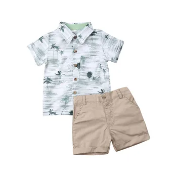 Lioraitiin/ Облекло за малки момчета, Облекло на Джентълмен, Ризи с Къси ръкави + Панталони, Комплект Дрехи За най-Малките Момчета от 1 до 6 години
