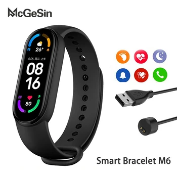 M6 Спортен Умен Гривна Bluetooth Модерен Часовник е Водоустойчив наблюдение на сърдечната честота, Кръвното Налягане И Монитор физическа активност