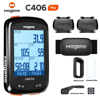 Magene C406Pro Велосипеден GPS Компютър МТБ Пътен под Наем Умен Безжичен Водоустойчив Скоростомер Аксесоари За Велосипеди S3 + H64 За Garmin