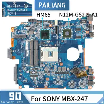 PAILIANG дънна Платка за лаптоп SONY MBX-247 дънна Платка DA0HK1MB6E0 HM65 tesed DDR3