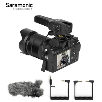 Saramonic Vmic4 Кардиоидный Микрофон Вграден Микрофон-Пушка за огледално-рефлексни фотоапарати, Камери на живо, Запис в Youtube