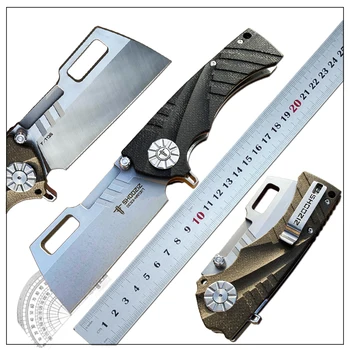 SHOOZIZ Огромен HAN317 Бельо Дръжка DC53 Стоманен Нож Походный Сгъваем Нож За Оцеляване На Открито Прорезна EDC Инструмент За Спасяването на Джунглата STRDER