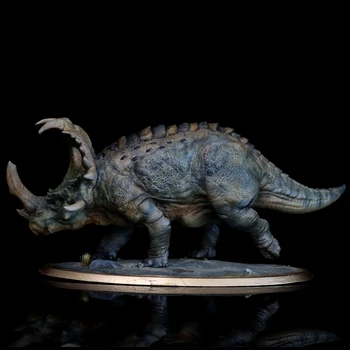 Sinoceratops Куха Боядисана Смола Модел Реалистичен Динозавър Животното Фигурка За Възрастен, Дете Деца Коледен Подарък Играчка Декор На Работния Плот Украса