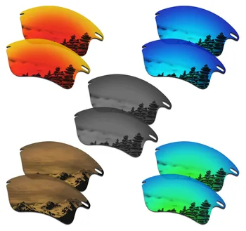 SmartVLT 5 Чифта Поляризирани очила Сменяеми Лещи за Oakley Fast Яке XL - 5 Цвята