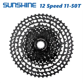 Sunshine МТБ 12 Бързо Касета 11-50 Т Ultralight 399 г с ЦПУ Свободно движение на Планински велосипед резервни Части за XTR NX