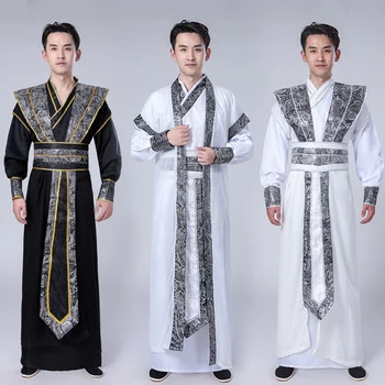 Tangsuit на Династията Ханьфу Рокля за Мъже Традиционната Китайска Азиатската Облекло Танцов Костюм Фестивални Костюми Национален Древен Cosplay