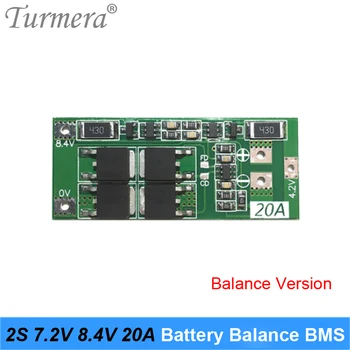 Turmera 2 S 20A от 8,4 7,2 Баланс НА BMS 18650 21700 26650 Литиева Батерия Защитна Такса за Отвертки Бормашини и Светлини се Използва