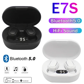 TWS E7S Fone Bluetooth Слушалки Безжични Слушалки за Xiaomi Слушалките с Шумопотискане с Микрофон Безжична Bluetooth Слушалка