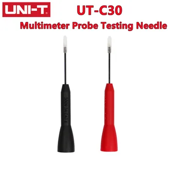 UNIT UT-C30 2 мм Пробен Тел Удължител за Покриване на Безразрушителен Мултицет Сонда Тест Игла За Пробен Тел Щифт От Неръждаема Стомана