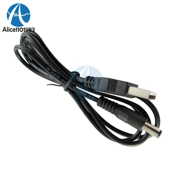 USB 2.0 plug A до DC 5.5 mm x 2,1 мм 80 см Включете щепсела на захранващия кабел dc кабел за захранване на малки устройства от вашия компютър или друго USB порта