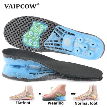 VAIPCOW EVA Пролет силиконови ортопедични супинаторы Стелки вмъкване на плоскостъпие ортопедични обувки плантарна Фасциит, грижа за краката