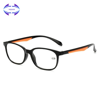 VCKA Марка Ретро TR90 Очила За Четене, За Жени и За Мъже Ultralight Пресбиопия Очила с Прозрачни лещи 1.00 +1.50 +2.00 +2.50 3.0 3.5 4.0