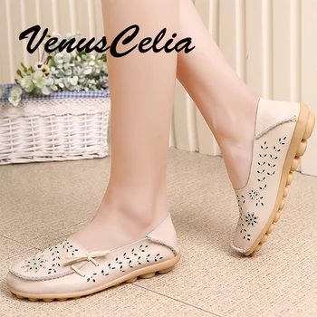 VenusCelia/Дамски обувки; Дишаща Удобна Пешеходна Офис Обувки на равна подметка; Лоферы; дамски обувки Без обков с Квадратни пръсти