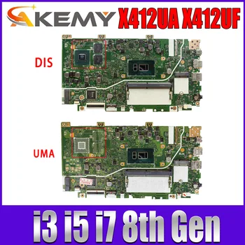 X412UF дънна Платка с 4417U I3 I5 I7 Процесор, 4G Памет за ASUS VivoBook X412UA X412U X412 дънна Платка на лаптоп 100% Напълно Тестван