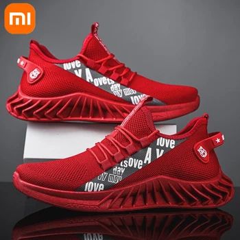 Xiaomi/ Мъжки модни обувки; Дишащи обувки на платформа с шнур; Zapatillas; мъжки обувки; Ежедневни спортни обувки за бягане; Zapatos