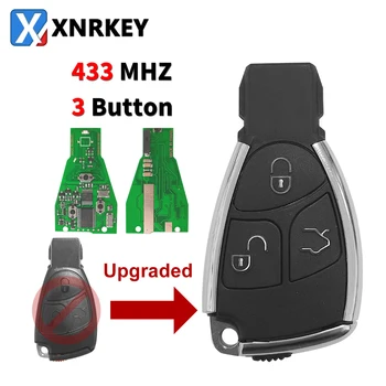 XNRKEY Модифициран 3-бутон Автомобилен Ключ Дистанционно 433 Mhz за Mercedes Benz B, C, E, ML, S CLK CL Class W203 W204 W210 W211 W212 Авто Ключ