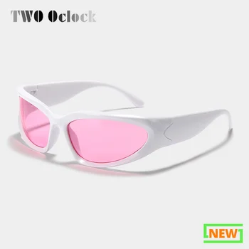 y2k Пънк Очила Дамски 2022 Дизайнерски Спортни Очила Розови на Бели Точки Трендови Продукти Нюанси за Жени gafas de sol mujer