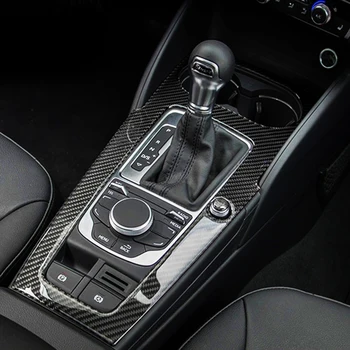 Автомобилен Стайлинг Стикер От карбон За Audi A3 8V S3 2014-2019 Конзола Рамка за Превключване на Предавките Декоративна Украса Ленти Аксесоари За Интериора