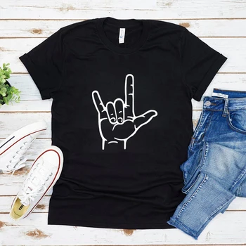 Аз Те Обичам Знак ASL Риза на Езика на Знаците, Риза Риза В 