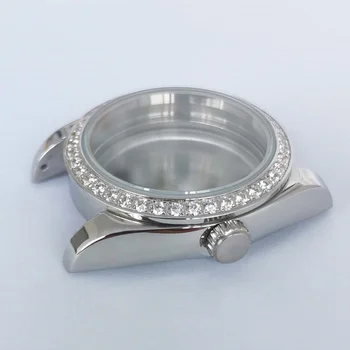 Аксесоари за часовника 36 мм Oyster Perpetual корпус от неръждаема стомана с твърдо дъно Сапфирен кристал може да бъде инсталиран механизъм NH35/36