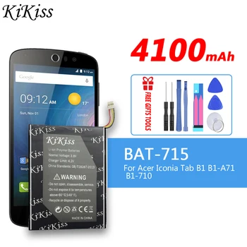 Акумулаторна батерия за таблет с голям капацитет с капацитет 4100 mah За Acer Iconia Tab B1 B1-A71 B1-710 1ICP5 / 60 / 80 BAT-715 (версия 4 кабели)
