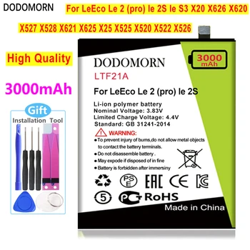 Батерия DODOMORN LTF21A За LeEco Letv Le 2x620/2 Pro X520 X527 Le 2S/S3 X528 X621 X625 X626 X525 X526