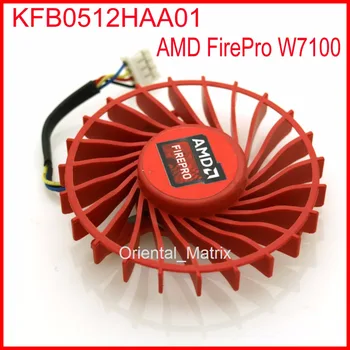 Безплатна доставка KFB0512HAA01 56 mm 12 0.20 A 4 Тел видео карта Охладител, Вентилатор За AMD FirePro W7100 Вентилатор за Охлаждане