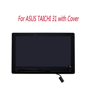 Безплатна доставка оригинална За Asus taichi 21 Сензорен LCD екран в събирането на пълен комплект taichi 31 (два LCD дисплея заедно) С капак