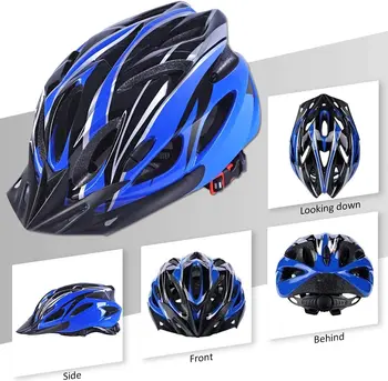 Велосипеден шлем Велосипеден Шлем с Быстросъемной Лента за Брадичката и Подвижни Вътрешни Облицовки Лека Каска за Планинско колоездене под наем на Каска