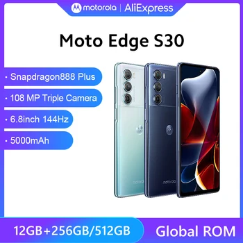 Глобалната вградена памет Motorola MOTO Edge S30 5G Смартфон Snapdragon 888 Plus 6,8 