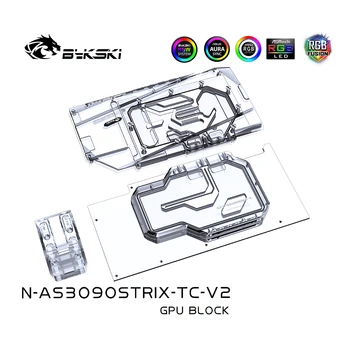 Графичен процесор Bykski с двойно странично течно охлаждане за ASUS Strix RTX 3090 3080 N-AS3090STRIX-TC-V2