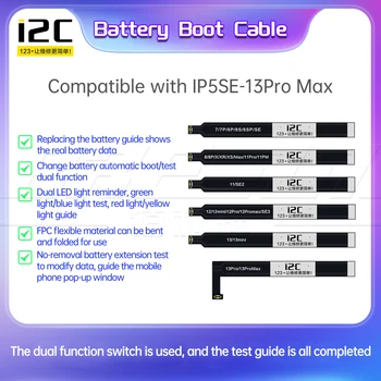 Гъвкав Кабел за ремонт на батерията I2C За iPhone 5SE-13Promax Ръководство за работа с данни за състоянието на батерията Boot Edition Изскачащи прозорци Windows Repair Tool