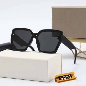 Дамски Маркови Дизайнерски Слънчеви Очила Дамски Слънчеви Очила, С Наклон В Голяма Рамка UV400 Gafas Mujer Oculos