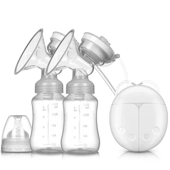 Двоен Електрически Молокоотсосы За Детски Мляко USB Мощен Смукателна Помпа За Зърна С Бутилка, Студена Грелкой, Инструменти за кърмене T2236