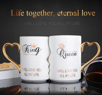 Двойка чаши двойка творчески тенденции корейски чаши индивидуални чаши за вода керамични чаши да се оженят и да даде подаръци за рожден ден