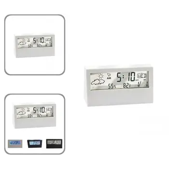 Двуцветен Полезен LCD Дисплей Електрически Часовници Лесен Digital alarm clock Работи на Батерии за Общежития