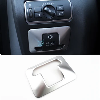 Дизайн на Интериора на Колата Електроника Бутон на Ръчната Спирачка Клавиатура Ръчни Спирачки Накладки Стикер За Volvo XC60, XC70 V60, S60, S80 2009-2015
