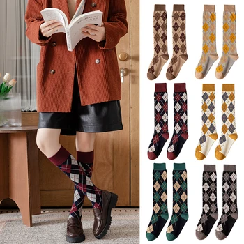 Дълги Чорапи В Японски стил, Изпъстрен Чорапогащи За Момичета в Гимназията, Чорапи, Модни Реколта Чорапи, Аксесоари от Костюми JK