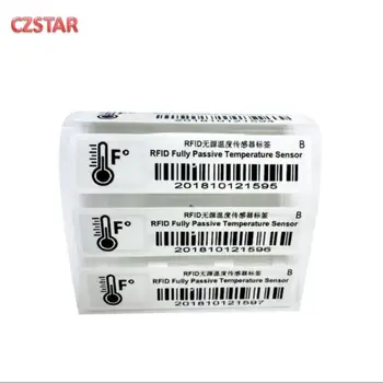 Етикет стикер датчик 840-960mhz gen2 епк UHF RFID пасивни за доставка на хладилната верига