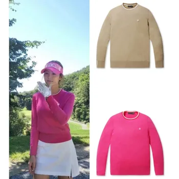 Жена пуловер с дълги ръкави за голф