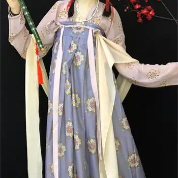 Женска пола Hanfu с рюшами дължина до гърдите, една част отпред, на 4,5 м