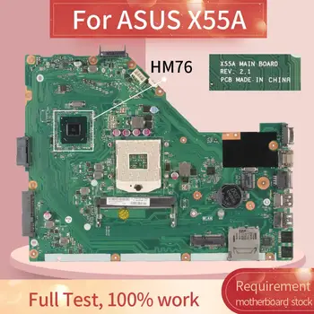 За ASUS X55A PGA 989 SLJ8E дънна Платка на Лаптоп REV 2,1 HM76 DDR3 дънна Платка на Лаптоп