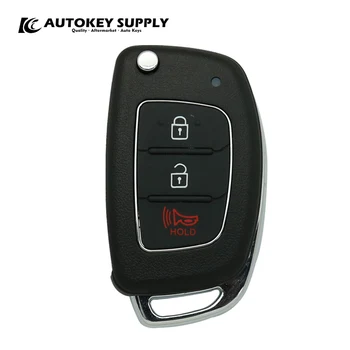 За Hyundai 2 + 1 Бутона на дистанционното Флип-ключ в комплекта се Прилагат Fsk 433 Mhz, Чип: 4D60 80 бита Autoplay AKHKC404