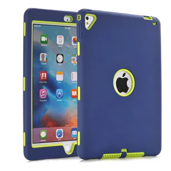 За iPad 9.7 Pro, iPad Air 2 Калъф Retina Kids Детски Сигурна броня устойчив на удари Сверхпрочный силиконов Твърд Калъф За iPad Air2