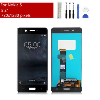 За Nokia 5 LCD дисплей с сензорен екран Дигитайзер възли За Nokia5 Lcd-TA-1053 TA-1044 Подмяна на екрана Ремонт на част от 5,2 