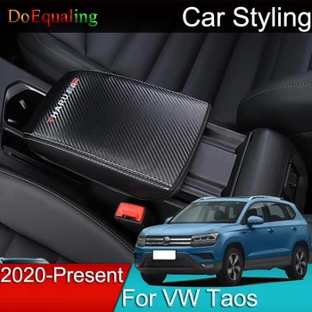 За Volkswagen Tharu 2021 2022 2020 VW Taos Авто Конзола за Подлакътник на Кутията Възглавница Поддържаща Скоростна Топ Матиран Подложка Матов Калъф Аксесоари