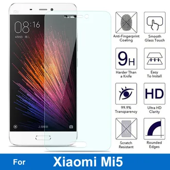 За Xiaomi MI5 5 Защитно фолио От закалено стъкло 9H 2,5 Защитно Фолио На Xiaomi5 Везни M5 Mi-5 M Five pelicula de vidro