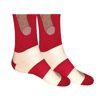 Забавни Цветни Печатни Полиэстеровые Памучни Чорапи С Тръбата, За Парти На Хелоуин