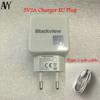 Захранващ Адаптер за Blackview Pro A80 S8 Pro A90 A80 Плюс 10 W ЕС Щепсел 5V2A Конектор за Зарядно устройство за пътуване Оригинален USB кабел Type C